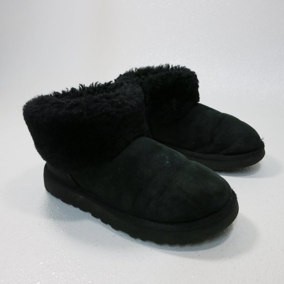 UGG Australia Classic Mini Fluff Women's Sheepskin Ankle Boots - Picture 2 of 7